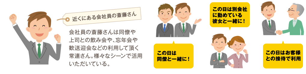 近くにある会社員の斎藤さん